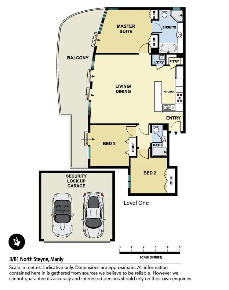 Floorplan of Homely apartment listing, 3/81 North Steyne, Manly NSW 2095