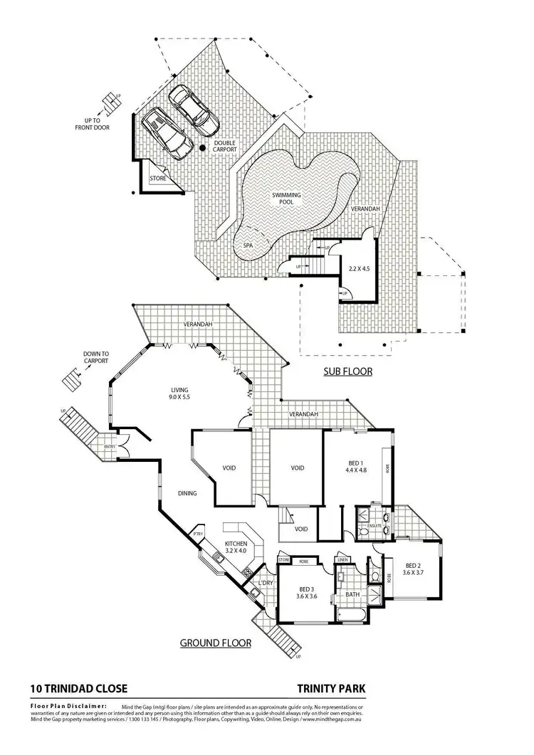 Floorplan of Homely house listing, 10 Trinidad Close, Trinity Beach QLD 4879