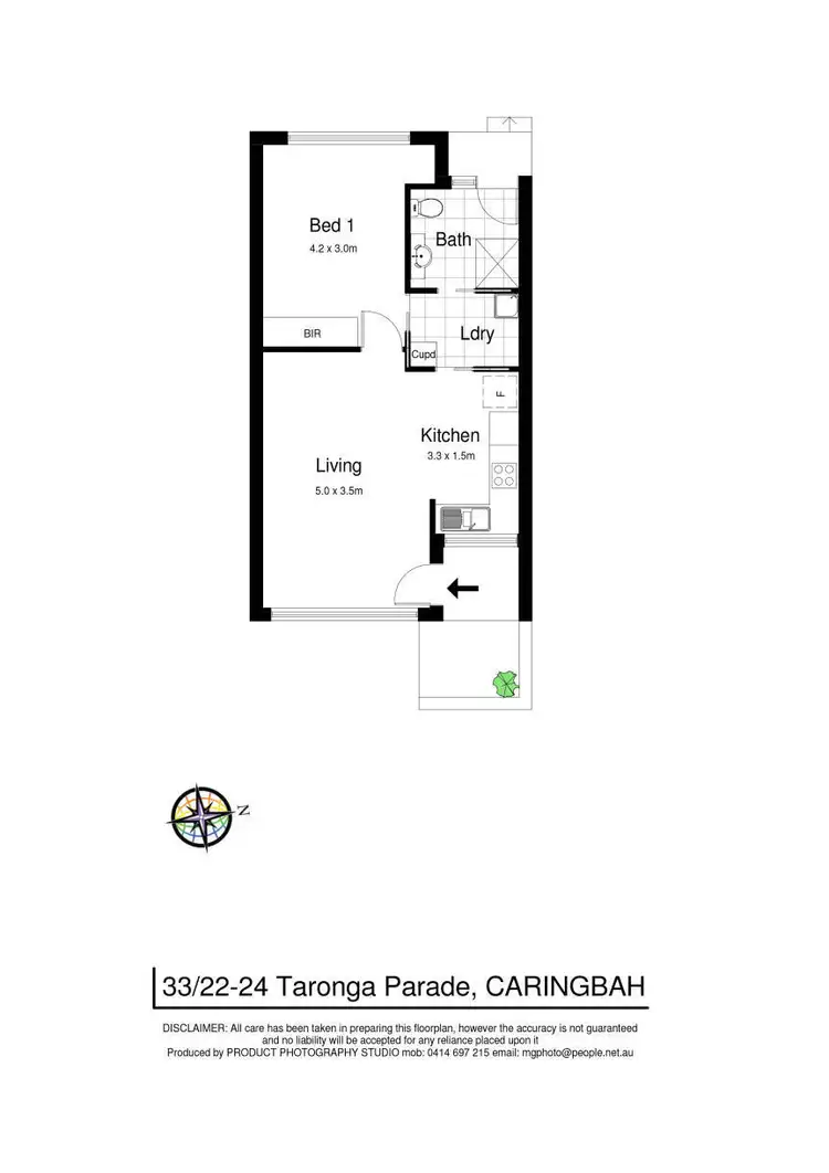 Floorplan of Homely villa listing, 33/22-24 Taronga Parade, Caringbah NSW 2229