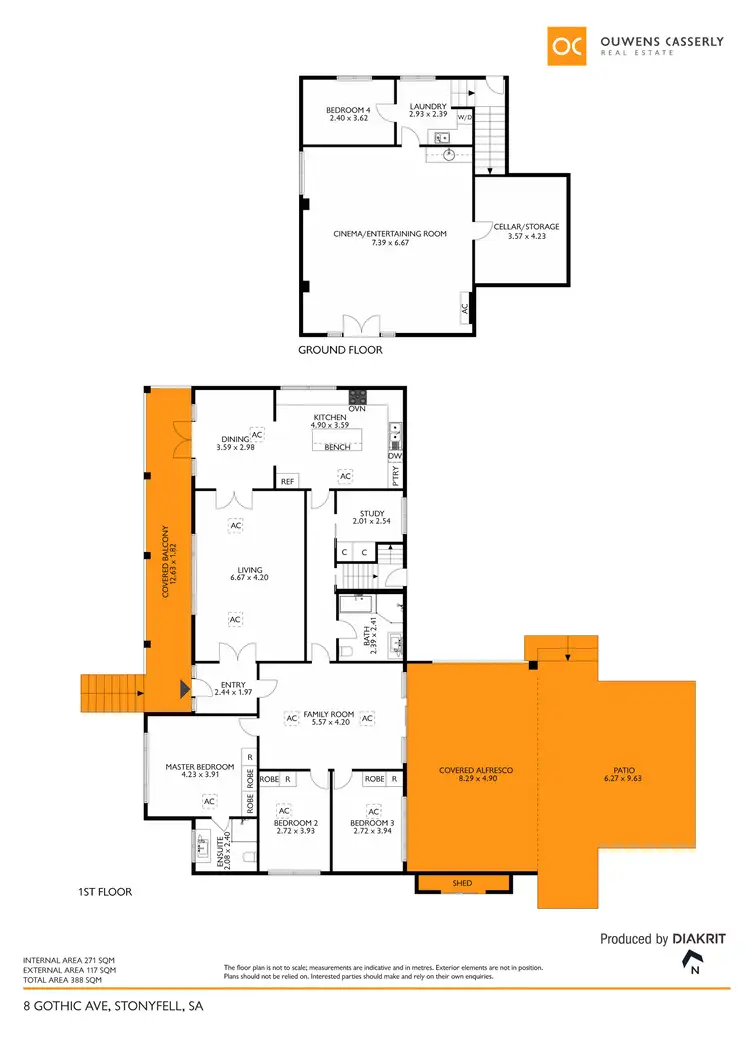 Floorplan of Homely house listing, 8 Gothic Avenue, Stonyfell SA 5066