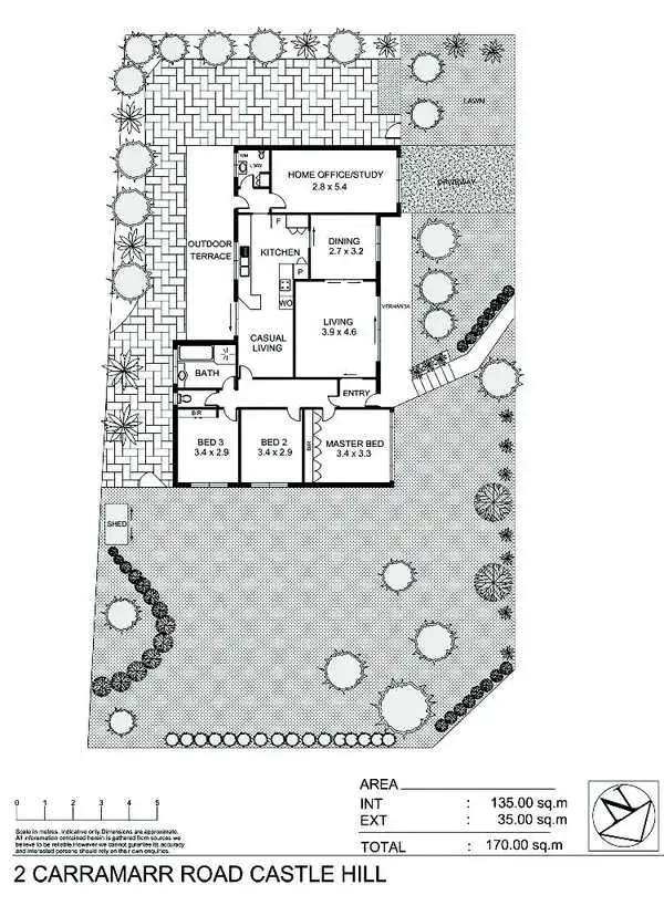 Floorplan of Homely house listing, 2 Carramarr Road, Castle Hill NSW 2154