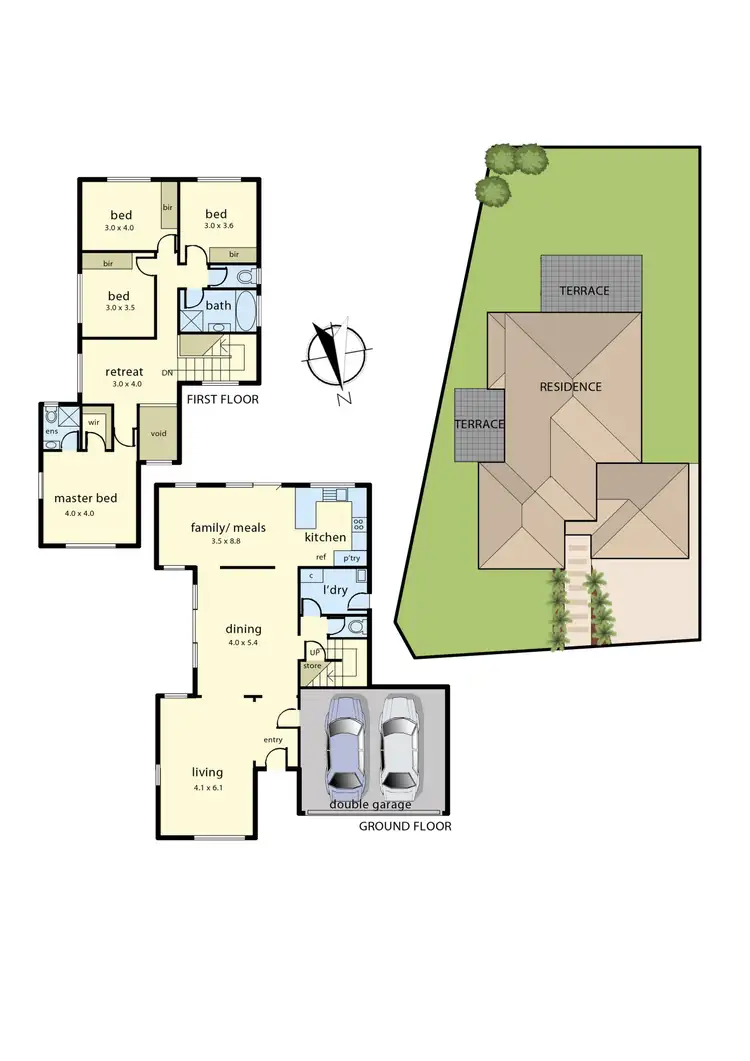 Floorplan of Homely house listing, 44 Waterhouse Way, Botanic Ridge VIC 3977