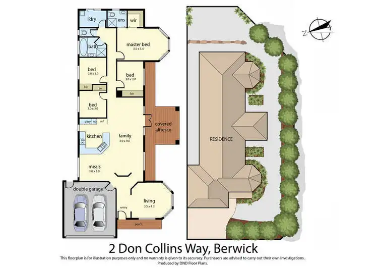 Floorplan of Homely house listing, 2 Don Collins Way, Berwick VIC 3806
