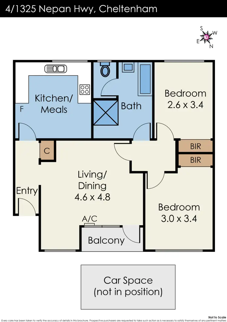 Floorplan of Homely apartment listing, 4/1325 Nepean Highway, Cheltenham VIC 3192