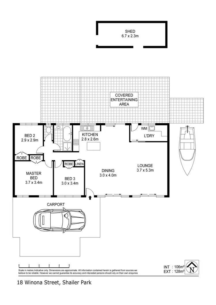 Floorplan of Homely house listing, 18 Winona Street, Shailer Park QLD 4128
