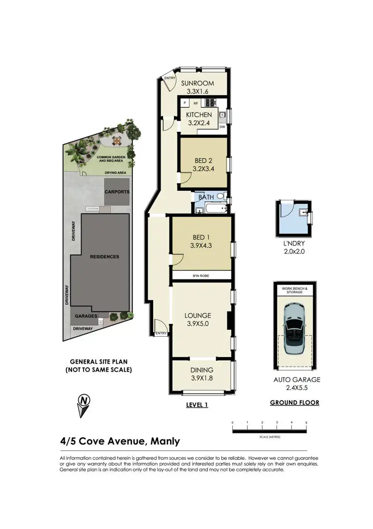 Floorplan of Homely apartment listing, 4/5 Cove Avenue, Manly NSW 2095