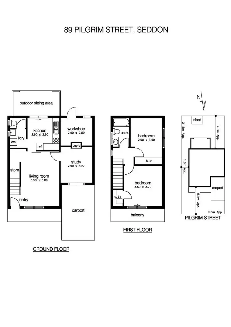 Floorplan of Homely house listing, 89 Pilgrim Street, Seddon VIC 3011