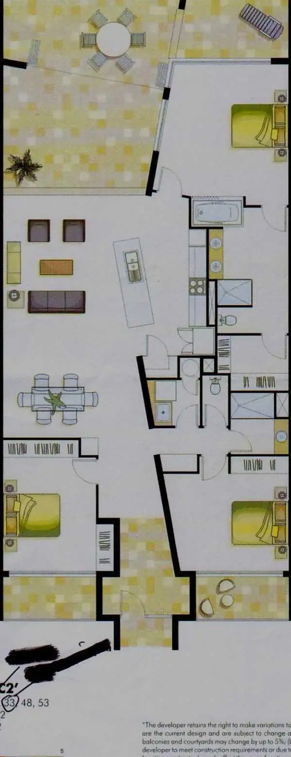 Floorplan of Homely apartment listing, 33/7 Grand Parade, Kawana Island QLD 4575
