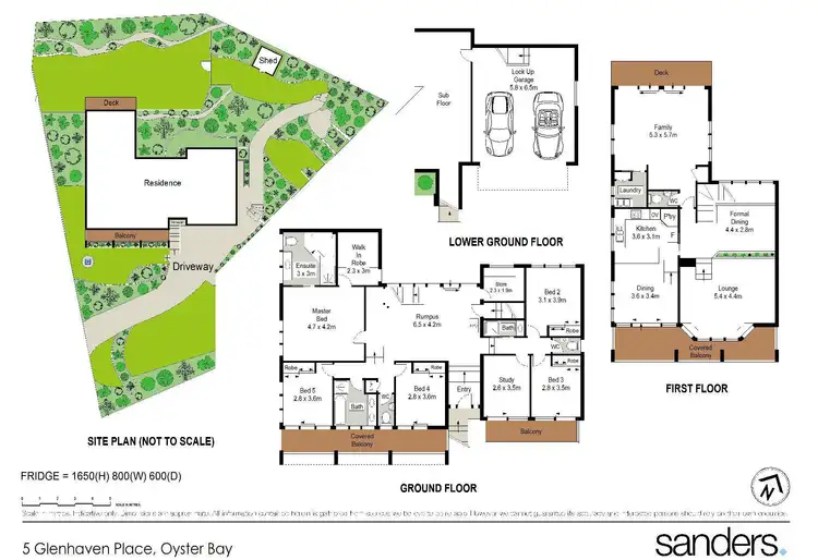 Floorplan of Homely house listing, 5 Glenhaven Place, Oyster Bay NSW 2225