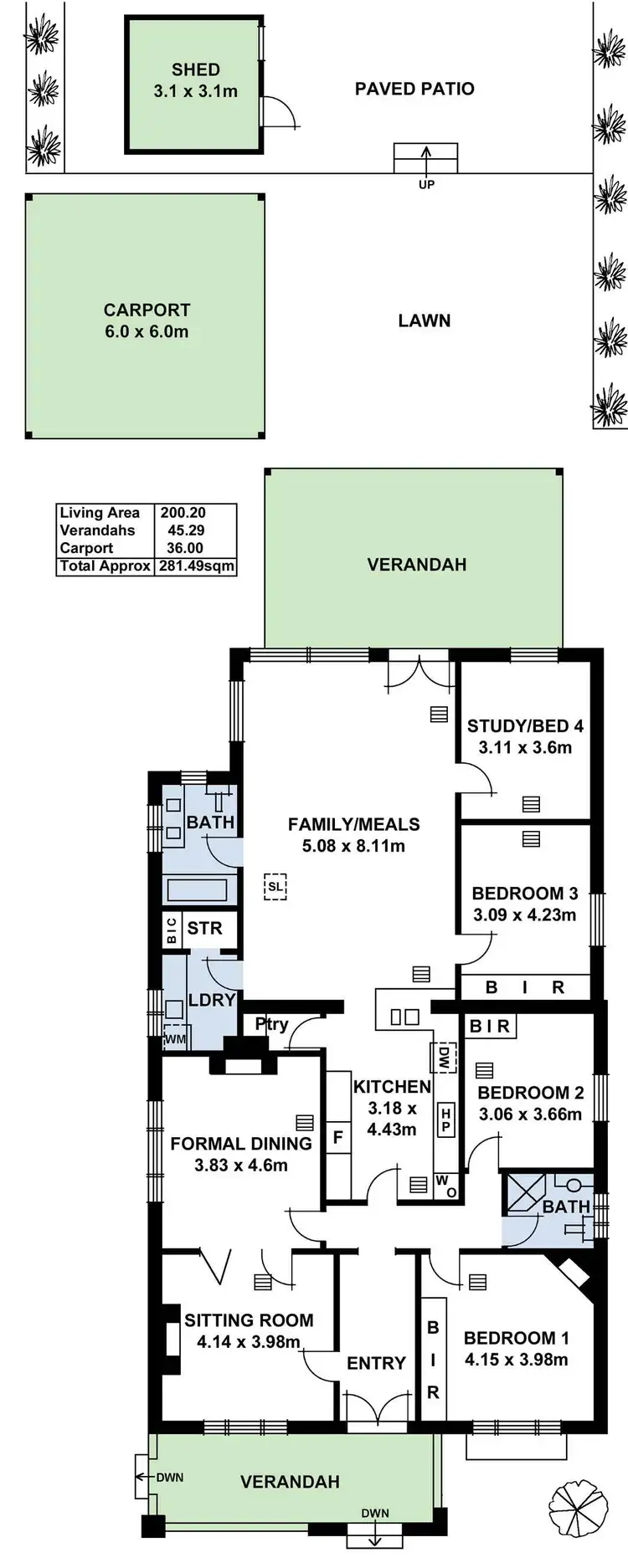 Floorplan of Homely house listing, 2 Crossley Street, Erindale SA 5066