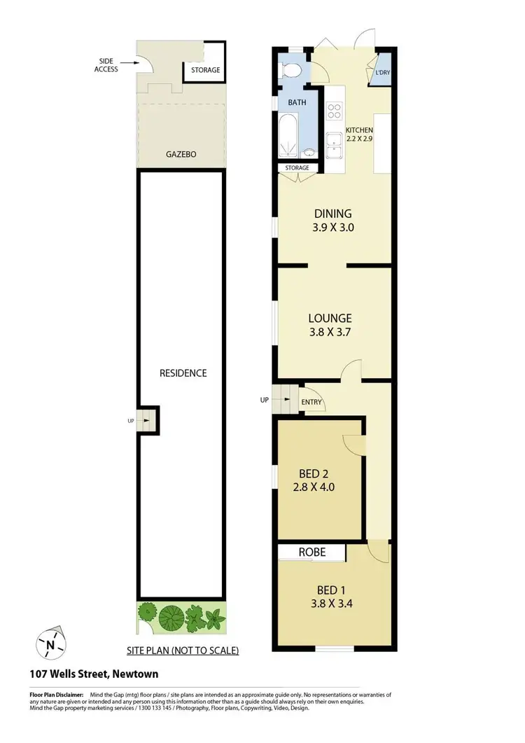 Floorplan of Homely house listing, 107 Wells Street, Newtown NSW 2042