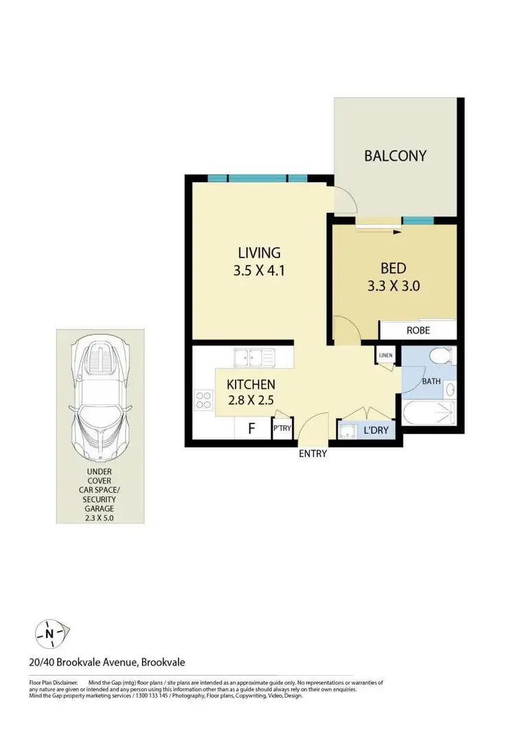 Floorplan of Homely unit listing, 20/40 Brookvale Avenue, Brookvale NSW 2100