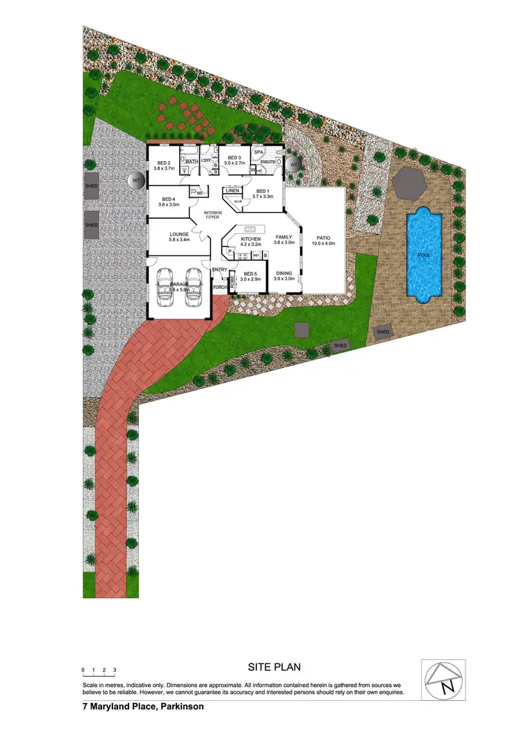 Floorplan of Homely house listing, 7 Maryland Place, Parkinson QLD 4115