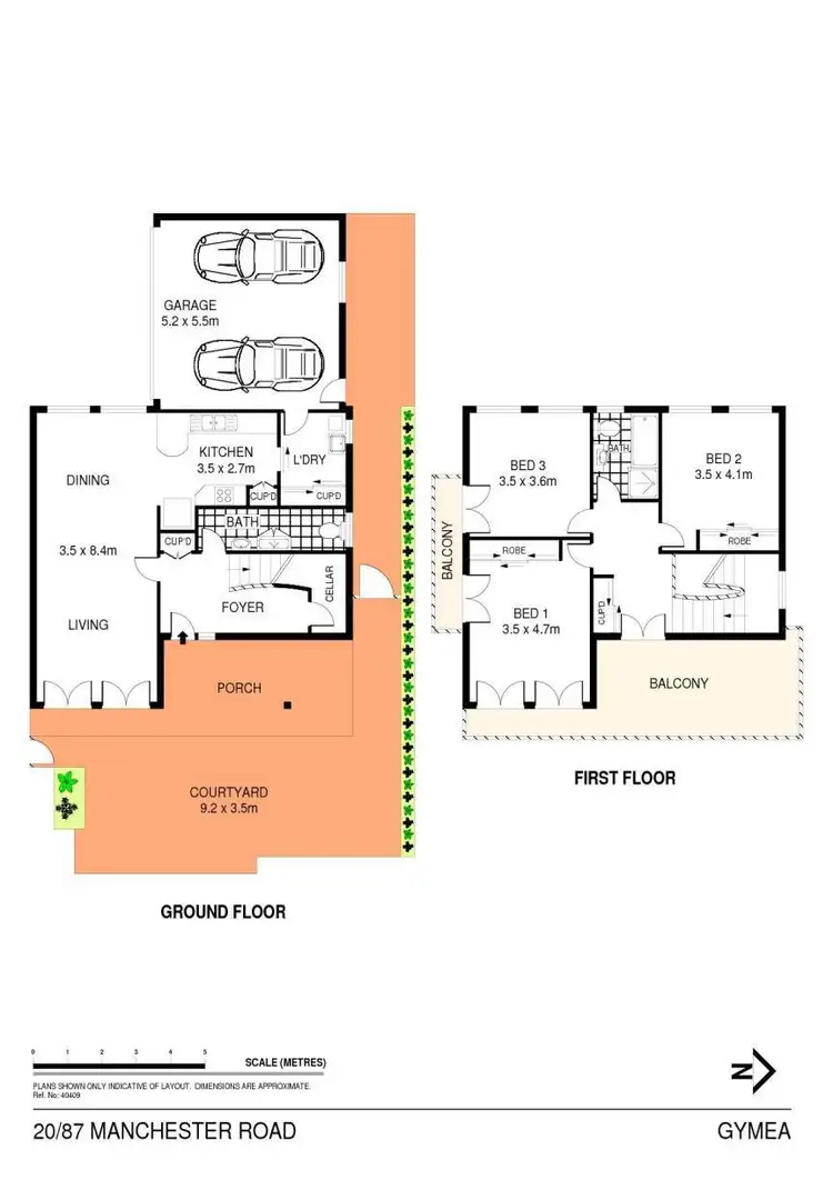 Floorplan of Homely townhouse listing, 20/87 Manchester Road, Gymea NSW 2227