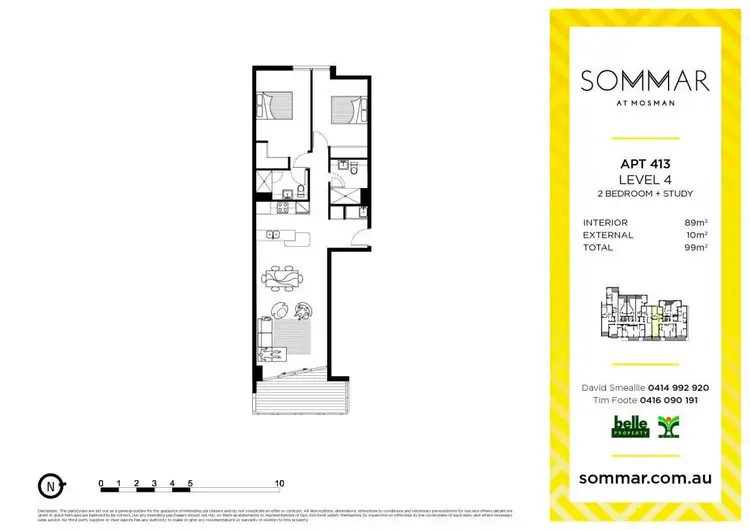 Floorplan of Homely apartment listing, 413/48 Harbour Street, Mosman NSW 2088