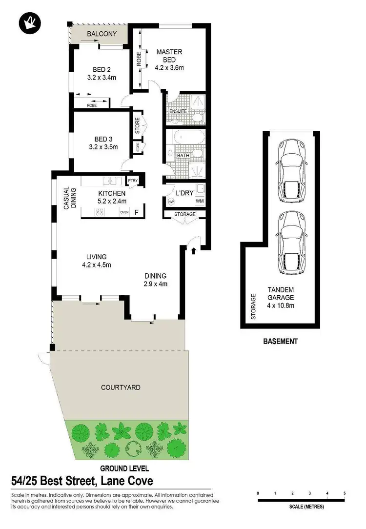 Floorplan of Homely apartment listing, 54/25 Best Street, Lane Cove NSW 2066