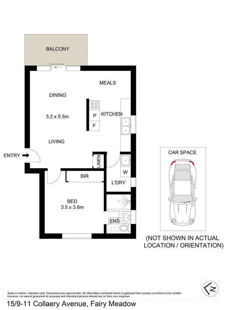 Floorplan of Homely unit listing, 15/9-11 Collaery Avenue, Fairy Meadow NSW 2519