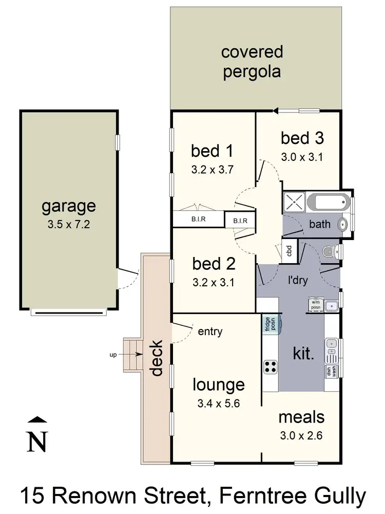 Floorplan of Homely house listing, 15 Renown Street, Ferntree Gully VIC 3156