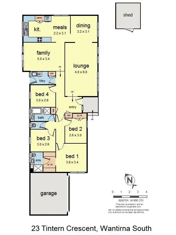 Floorplan of Homely house listing, 23 Tintern Crescent, Wantirna South VIC 3152