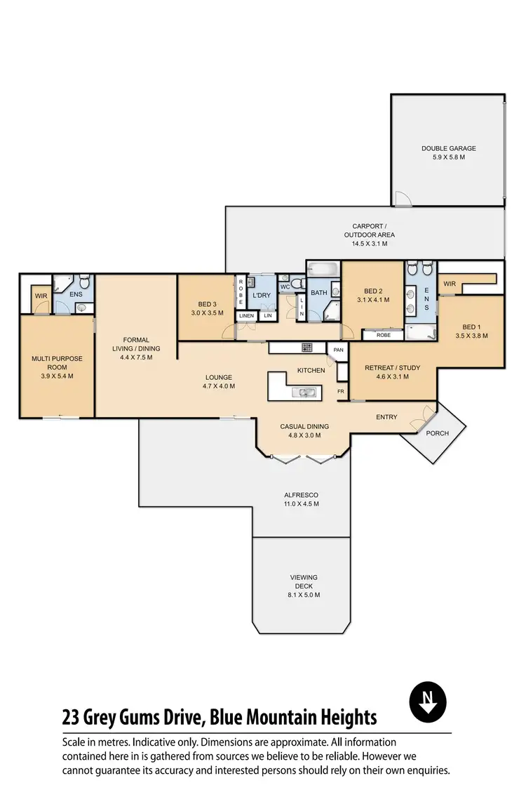 Floorplan of Homely house listing, 23 Grey Gums Drive, Blue Mountain Heights QLD 4350