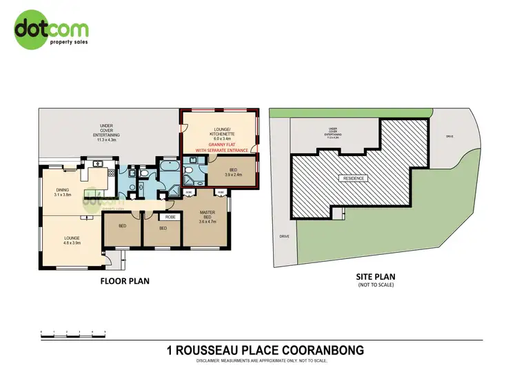 Floorplan of Homely house listing, 1 Rousseau Place, Cooranbong NSW 2265