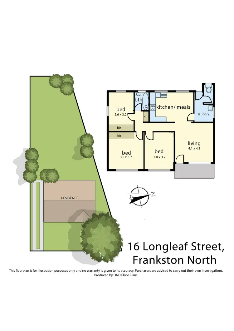 Floorplan of Homely house listing, 16 Longleaf Street, Frankston North VIC 3200