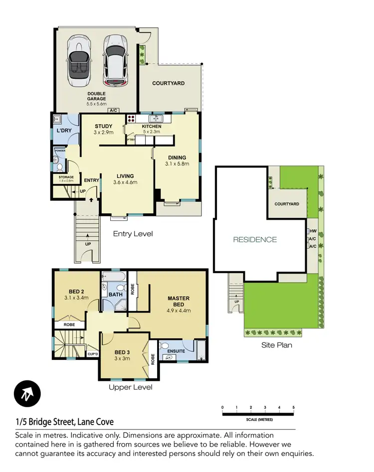 Floorplan of Homely townhouse listing, 1/5 Bridge Street, Lane Cove NSW 2066