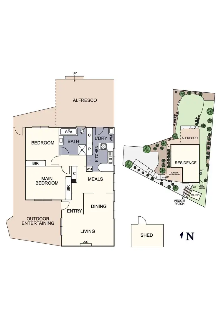 Floorplan of Homely unit listing, 2/24 Raglan Road, Research VIC 3095