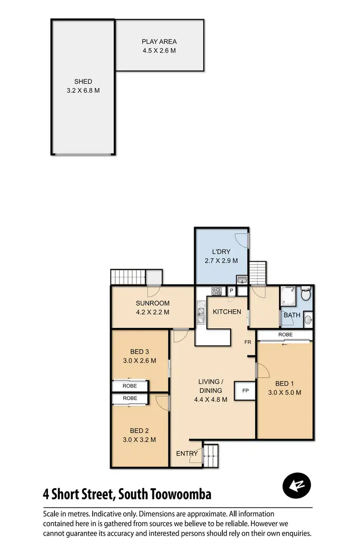 Floorplan of Homely house listing, 4 Short Street, South Toowoomba QLD 4350