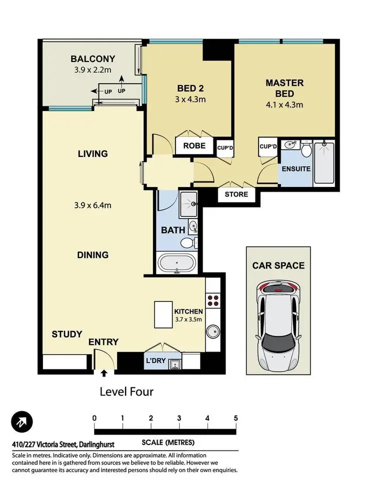 Floorplan of Homely apartment listing, 410/227 Victoria Street, Darlinghurst NSW 2010