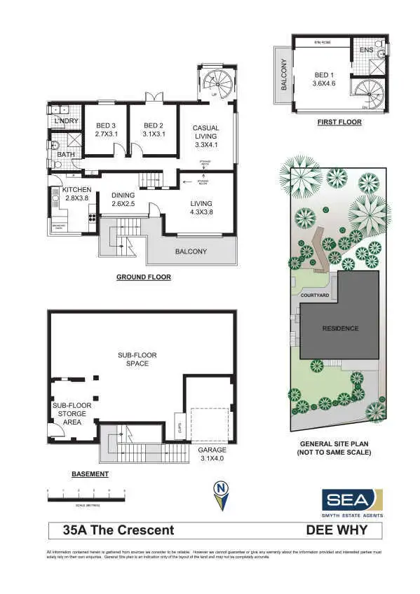 Floorplan of Homely house listing, 35A The Crescent, Dee Why NSW 2099