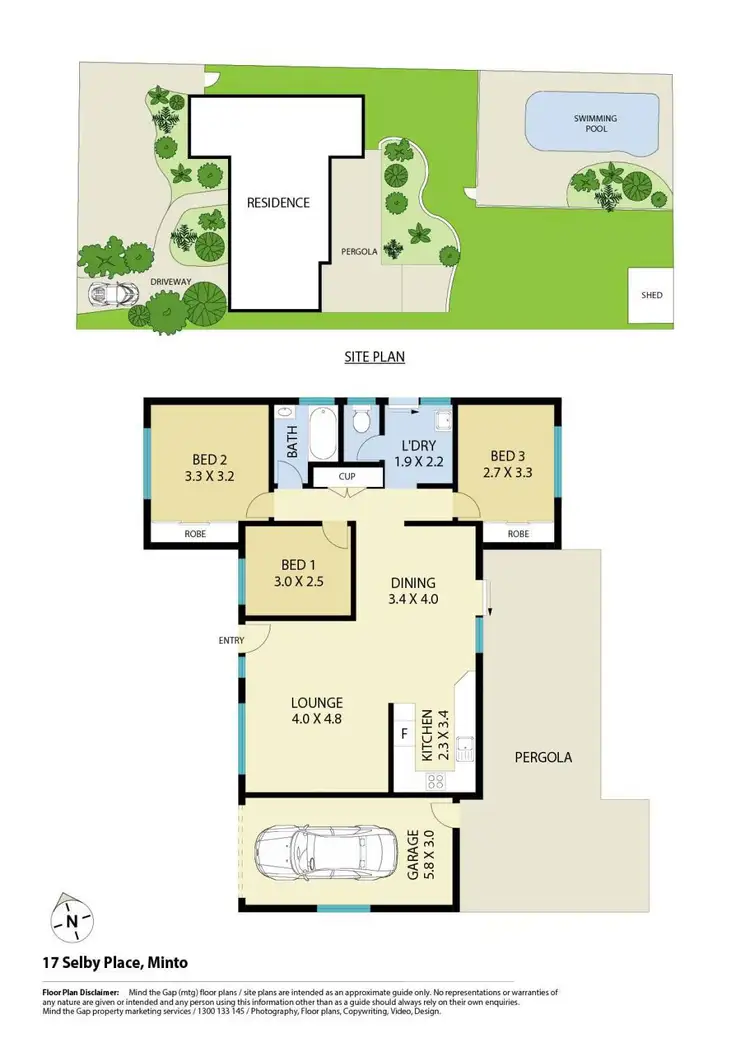 Floorplan of Homely house listing, 17 Selby Place, Minto NSW 2566