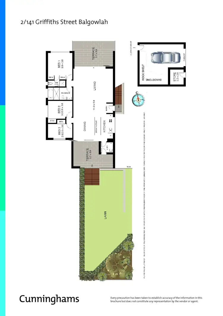 Floorplan of Homely unit listing, 2/141 Griffiths Street, Balgowlah NSW 2093