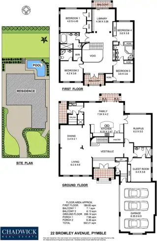 Floorplan of Homely house listing, 22 Bromley Avenue, Pymble NSW 2073