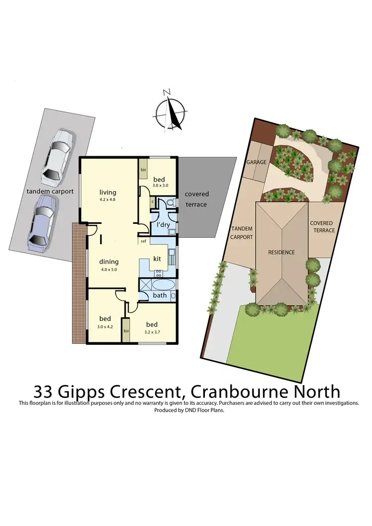 Floorplan of Homely house listing, 33 Gipps Crescent, Cranbourne North VIC 3977