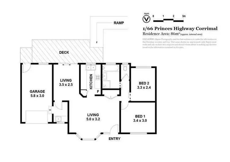 Floorplan of Homely villa listing, 1/66 Princes Highway, Corrimal NSW 2518