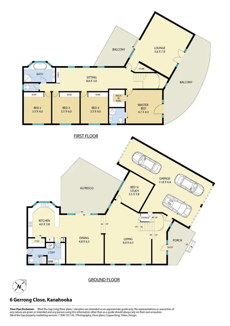Floorplan of Homely house listing, 6 Gerrong Close, Kanahooka NSW 2530