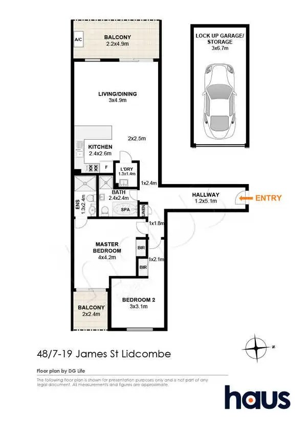Floorplan of Homely unit listing, 48/7-19 James Street, Lidcombe NSW 2141