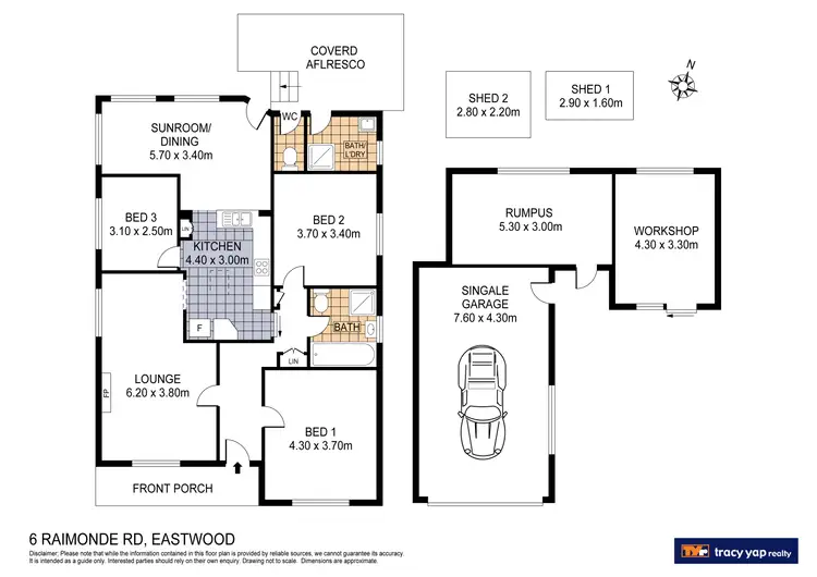 Floorplan of Homely house listing, 6 Raimonde Road, Eastwood NSW 2122