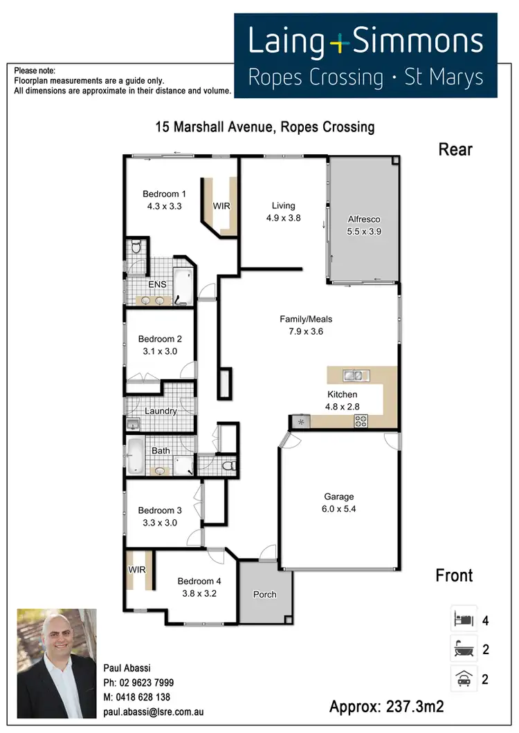 Floorplan of Homely house listing, 15 Marshall Avenue, Ropes Crossing NSW 2760
