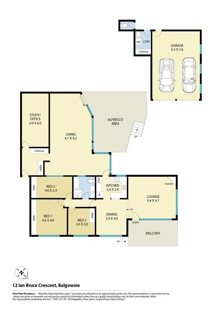 Floorplan of Homely house listing, 12 Ian Bruce Crescent, Balgownie NSW 2519