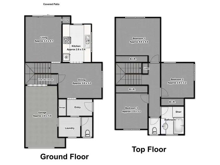 Floorplan of Homely townhouse listing, 16/11-13 Armata Court, Wattle Grove NSW 2173