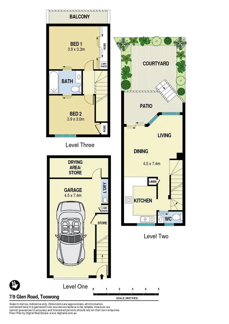 Floorplan of Homely unit listing, 7/9 Glen Road, Toowong QLD 4066