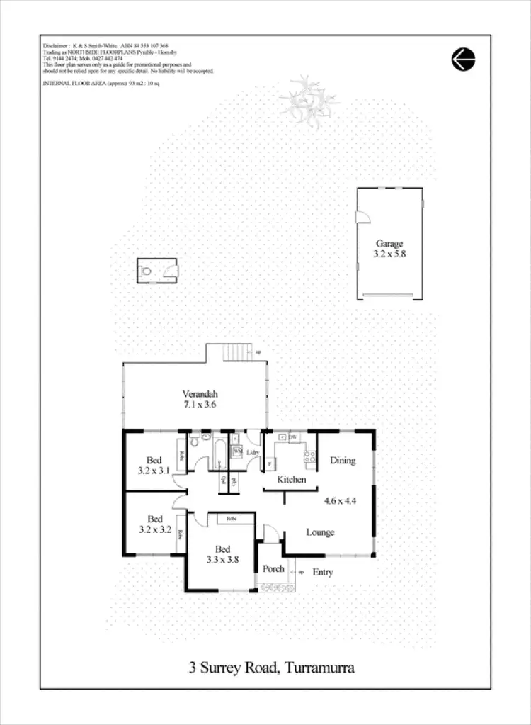 Floorplan of Homely house listing, 3 Surrey Road, Turramurra NSW 2074