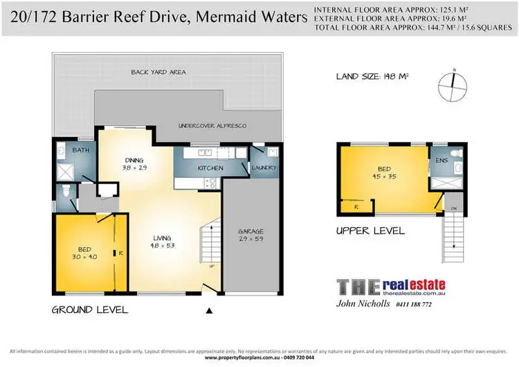 Floorplan of Homely townhouse listing, 20/172 Barrier Reef Drive, Mermaid Waters QLD 4218