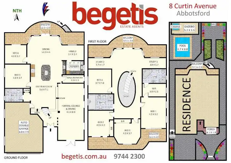 Floorplan of Homely house listing, 8 Curtin Avenue, Abbotsford NSW 2046