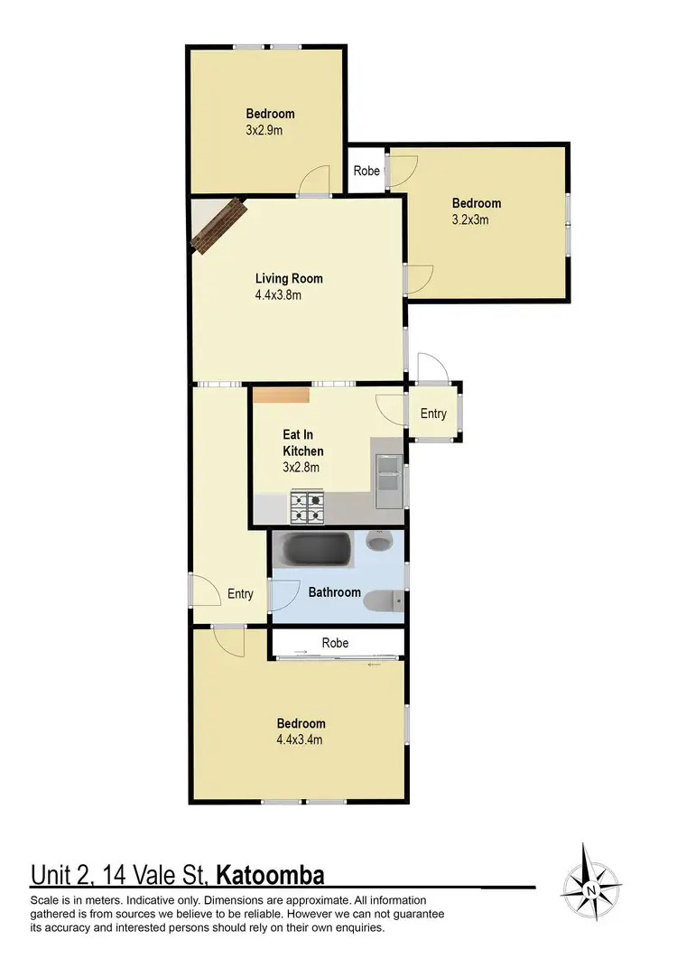 Floorplan of Homely unit listing, 2/14 Vale Street, Katoomba NSW 2780