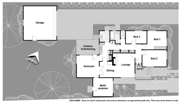 Floorplan of Homely house listing, 10 Rawson Street, Deakin ACT 2600