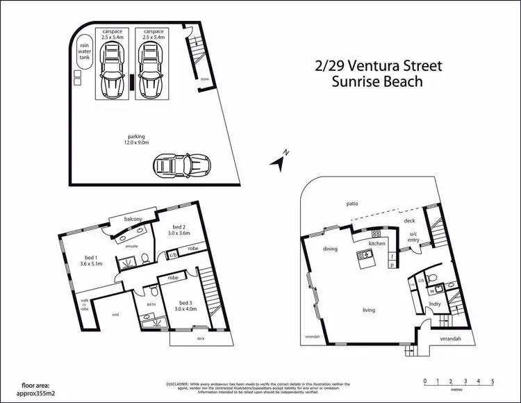 Floorplan of Homely semi-detached listing, 2/29 Ventura Street, Sunrise Beach QLD 4567