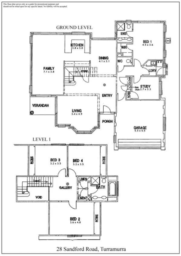 Floorplan of Homely house listing, 28 Sandford Road, Turramurra NSW 2074